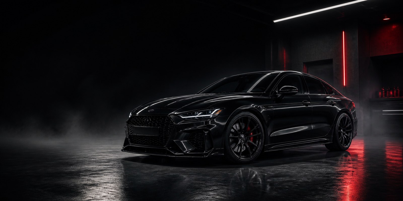Venom Garage tarafından tamamlanan siyah premium araç kaplama projesi